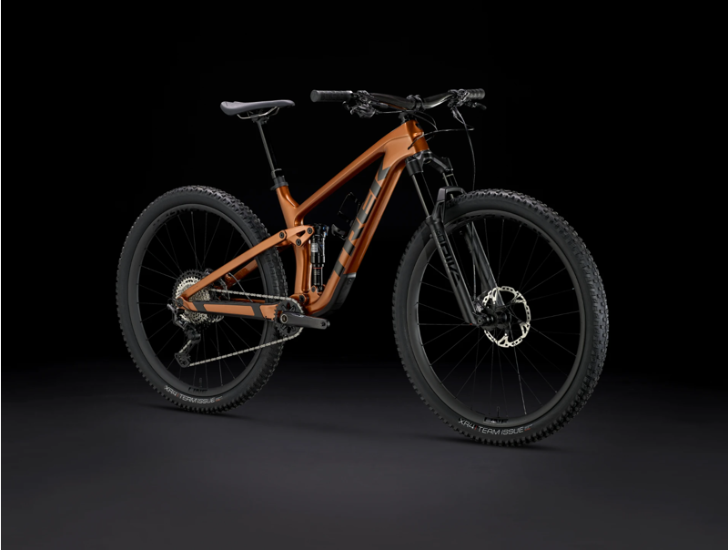 Trek Top Fuel 9.8 XT Full Suspension Mountain Bike 2023 in Pennyflake-1